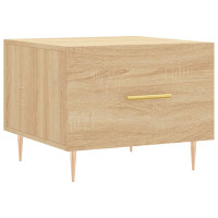 Produktbild för Soffbord sonoma-ek 50x50x40 cm konstruerat trä