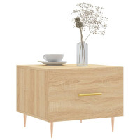 Produktbild för Soffbord sonoma-ek 50x50x40 cm konstruerat trä
