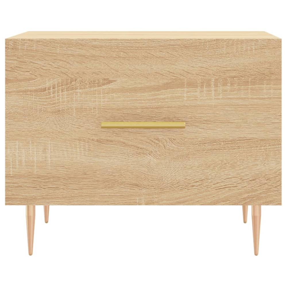 Produktbild för Soffbord sonoma-ek 50x50x40 cm konstruerat trä