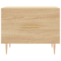 Produktbild för Soffbord sonoma-ek 50x50x40 cm konstruerat trä