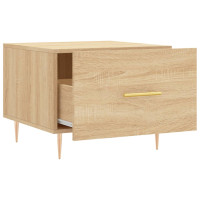 Produktbild för Soffbord sonoma-ek 50x50x40 cm konstruerat trä