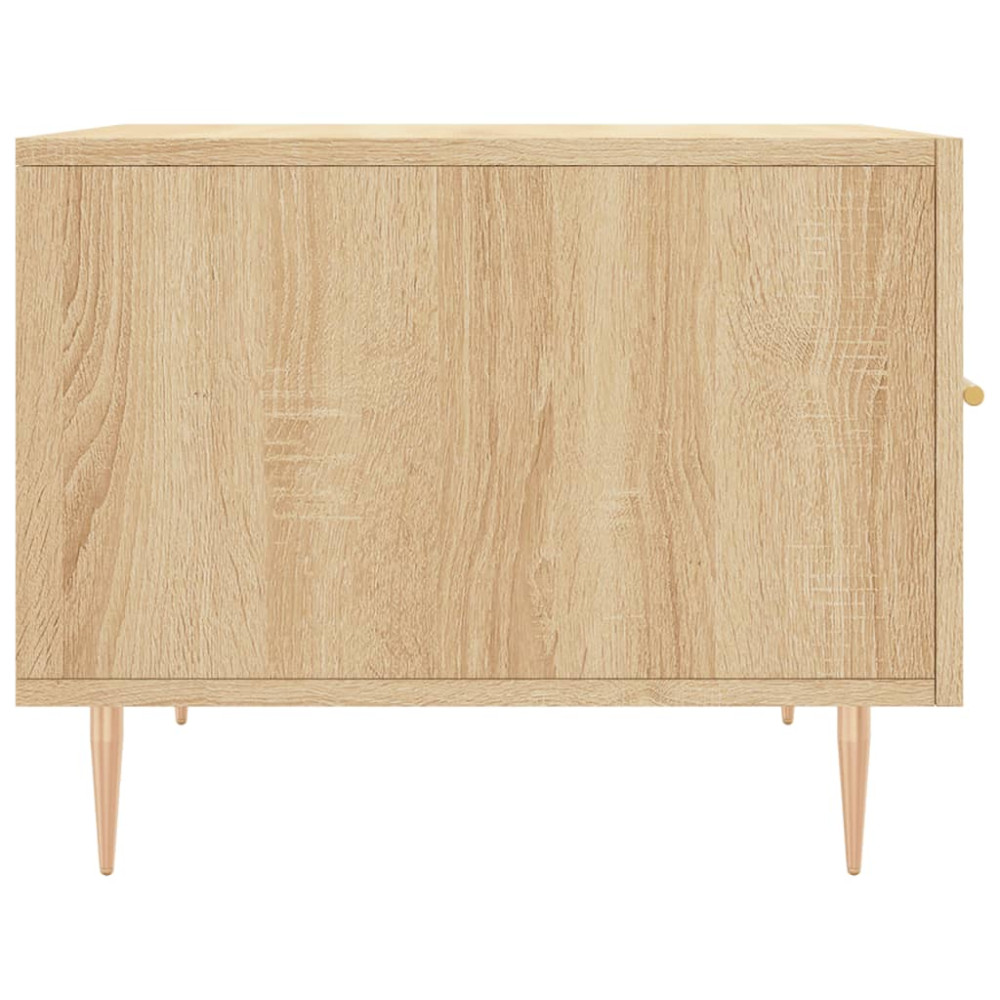 Produktbild för Soffbord sonoma-ek 50x50x40 cm konstruerat trä