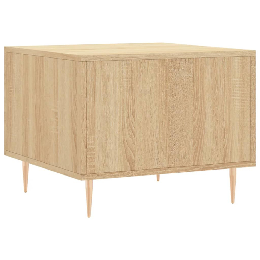 Produktbild för Soffbord sonoma-ek 50x50x40 cm konstruerat trä