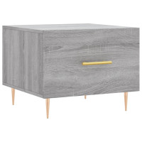 Produktbild för Soffbord 2 st grå sonoma 50x50x40 cm konstruerat trä