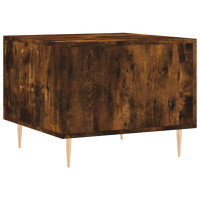 Produktbild för Soffbord rökfärgad ek 50x50x40 cm konstruerat trä