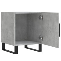 Miniatyr av produktbild för Sängbord betonggrå 40x40x50 cm konstruerat trä
