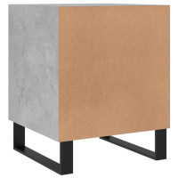 Miniatyr av produktbild för Sängbord betonggrå 40x40x50 cm konstruerat trä