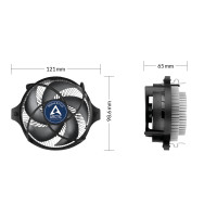 Produktbild för ARCTIC Alpine 23 CO Processor Luftkylare 9 cm Gjuten aluminium, Svart 1 styck