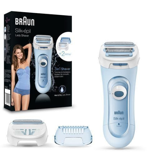 Braun Braun Silk-épil 81653271 rakapparater för kvinnor 3 huvuden Trimmer Blå