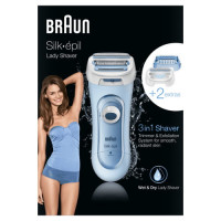 Produktbild för Braun Silk-épil 81653271 rakapparater för kvinnor 3 huvuden Trimmer Blå