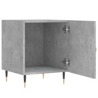 Produktbild för Sängbord 2 st betonggrå 40x40x50 cm konstruerat trä