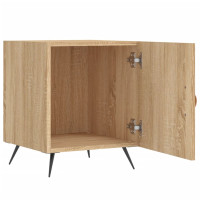 Produktbild för Sängbord 2 st sonoma-ek 40x40x50 cm konstruerat trä
