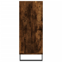 Produktbild för Högskåp rökfärgad ek 57x35x90 cm konstruerat trä