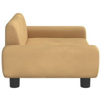 Produktbild för Barnsoffa brun 70x45x33 cm sammet