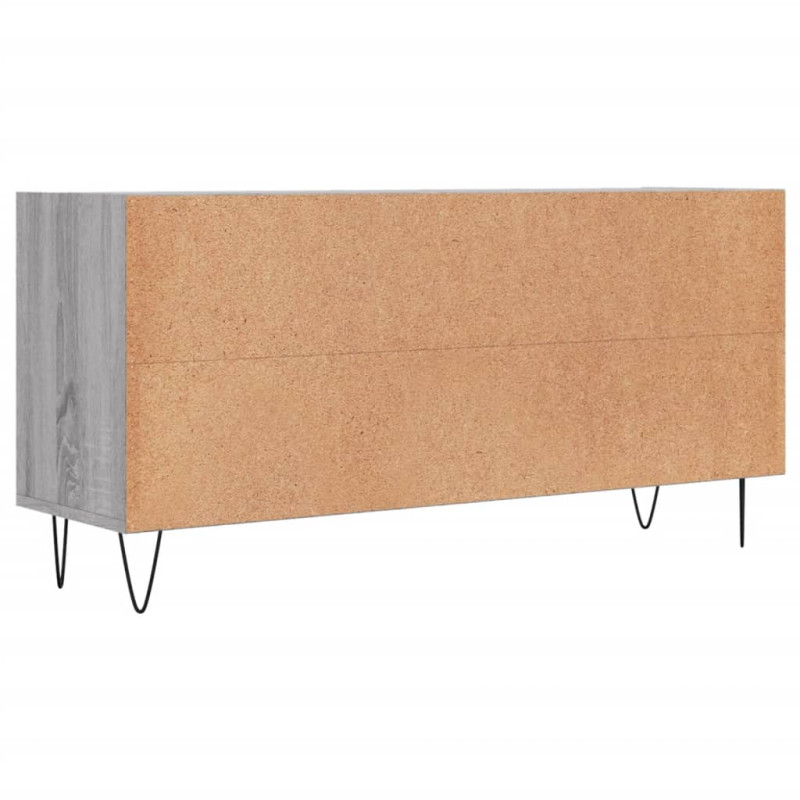 Produktbild för Tv-bänk grå sonoma 103,5x30x50 cm konstruerat trä