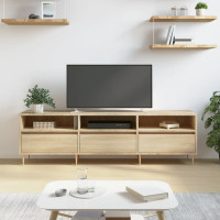 Produktbild för Tv-bänk sonoma-ek 150x30x44,5 cm konstruerat trä