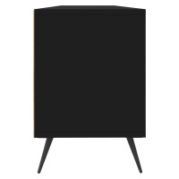 Miniatyr av produktbild för Tv-bänk svart 150x30x44,5 cm konstruerat trä
