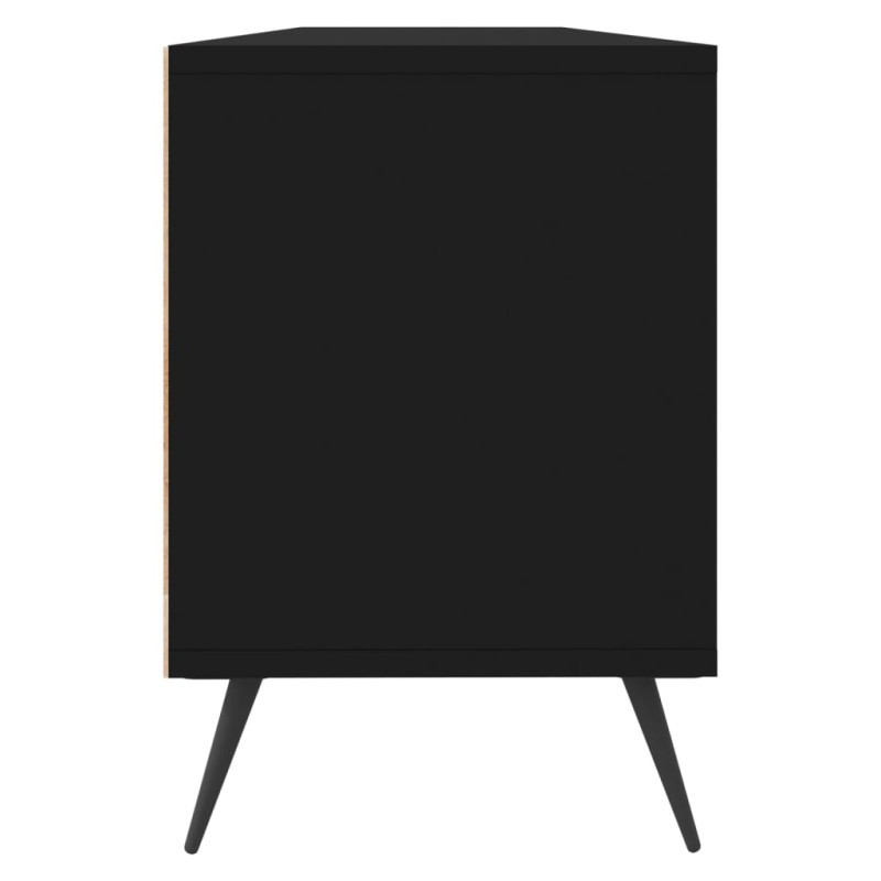 Produktbild för Tv-bänk svart 150x30x44,5 cm konstruerat trä