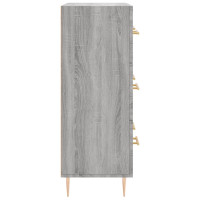 Miniatyr av produktbild för Skänk grå sonoma 69,5x34x90 cm konstruerat trä