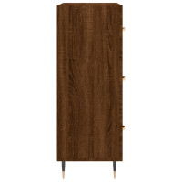 Miniatyr av produktbild för Skänk brun ek 69,5x34x90 cm konstruerat trä