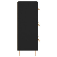 Miniatyr av produktbild för Skåp svart 69,5x34x90 cm konstruerat trä