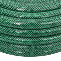 Produktbild för Trädgårdsslang med kopplingar grön 0,75" 100 m PVC