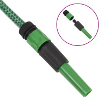 Produktbild för Trädgårdsslang med kopplingar grön 0,75" 100 m PVC
