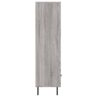 Produktbild för Högskåp grå sonoma 69,5x31x115 cm konstruerat trä