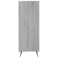 Produktbild för Bokhylla grå sonoma 34,5x32,5x90 cm konstruerat trä