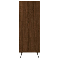 Produktbild för Bokhylla brun ek 34,5x32,5x90 cm konstruerat trä