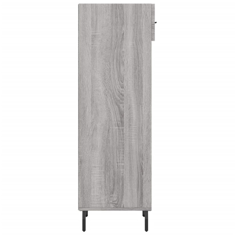 Produktbild för Skohylla grå sonoma 30x35x105 cm konstruerat trä