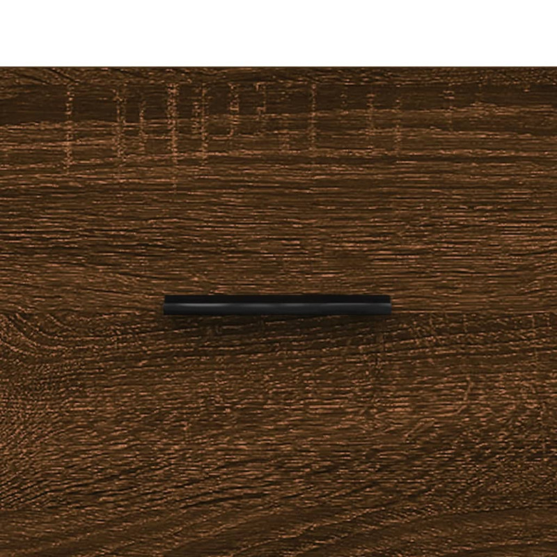 Produktbild för Skoskåp brun ek 30x35x105 cm konstruerat trä