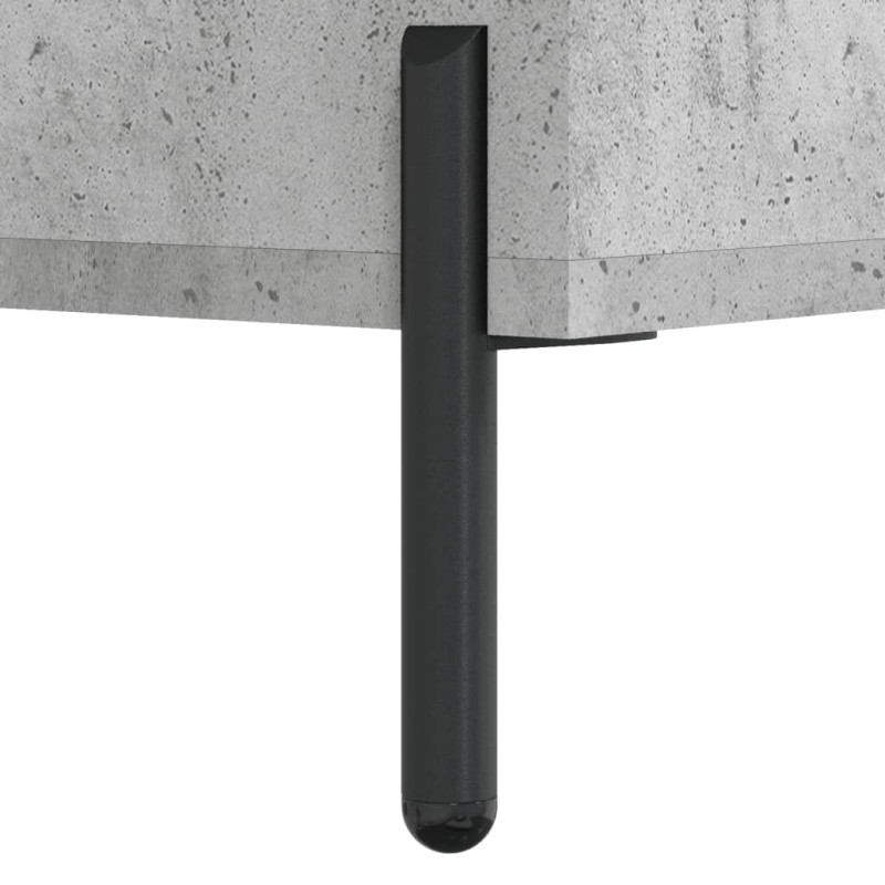 Produktbild för Skoskåp betonggrå 30x35x105 cm konstruerat trä