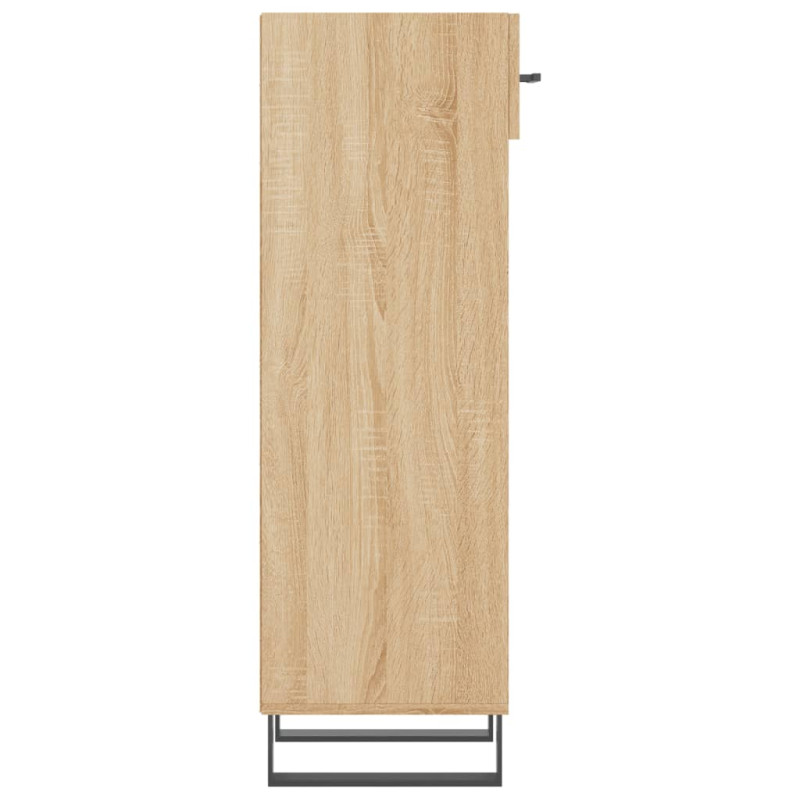 Produktbild för Skoskåp sonoma-ek 30x35x105 cm konstruerat trä
