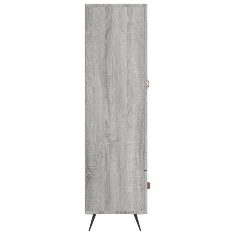 Produktbild för Högskåp grå sonoma 69,5x31x115 cm konstruerat trä
