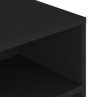 Miniatyr av produktbild för Soffbord svart 90x55x42,5 cm konstruerat trä