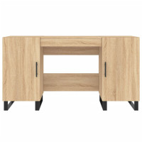 Produktbild för Skrivbord sonoma-ek 140x50x75 cm konstruerat trä
