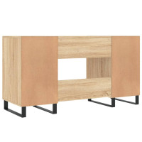 Produktbild för Skrivbord sonoma-ek 140x50x75 cm konstruerat trä