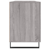 Produktbild för Skrivbord grå sonoma 140x50x75 cm konstruerat trä