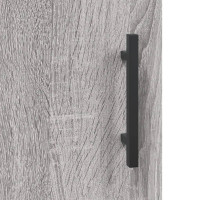 Produktbild för Skrivbord grå sonoma 140x50x75 cm konstruerat trä