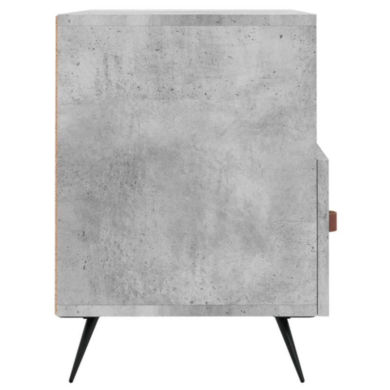 Produktbild för Tv-bänk betonggrå 80x36x50 cm konstruerat trä