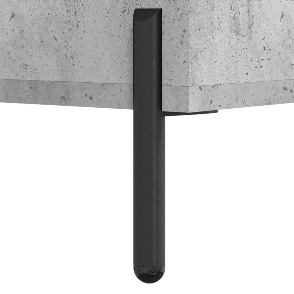 Produktbild för Soffbord betonggrå 102x50x40 cm konstruerat trä