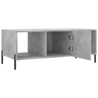 Produktbild för Soffbord betonggrå 102x50x40 cm konstruerat trä