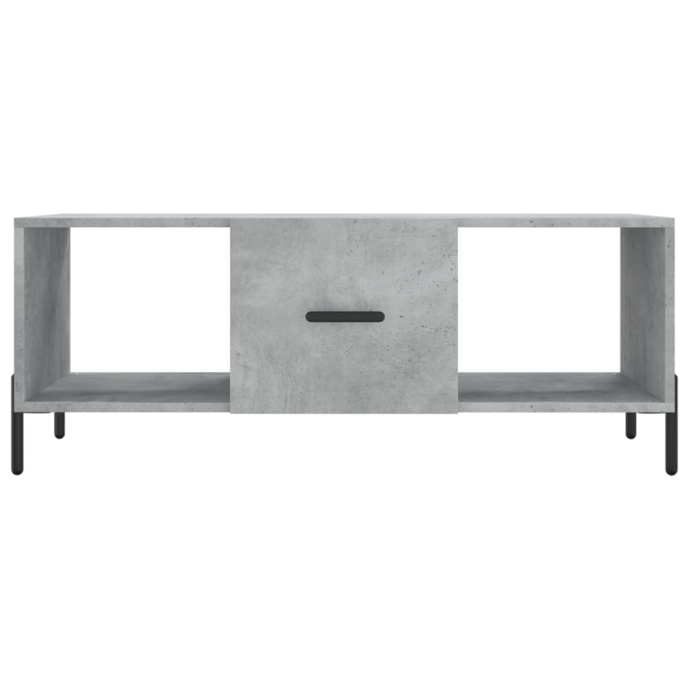 Produktbild för Soffbord betonggrå 102x50x40 cm konstruerat trä