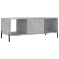 Produktbild för Soffbord betonggrå 102x50x40 cm konstruerat trä