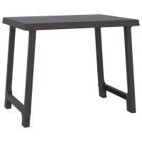 Produktbild för Campingbord antracit 79x56x64 cm PP träutseende