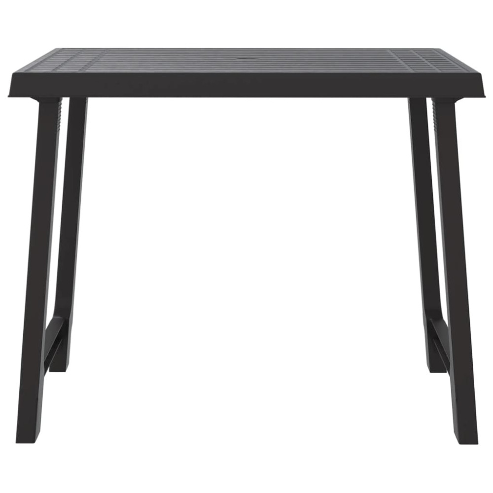 Produktbild för Campingbord antracit 79x56x64 cm PP träutseende