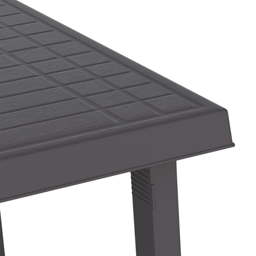 Produktbild för Campingbord antracit 79x56x64 cm PP träutseende