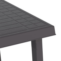 Produktbild för Campingbord antracit 79x56x64 cm PP träutseende