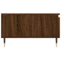 Produktbild för Soffbord brun ek 90x60x35 cm konstruerat trä